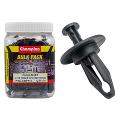 Champion - Push Rivets :black Length:18mm Hole:9.5mm Head:17mm | CBP157