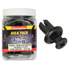 Champion - Scrivets :black Length:20mm Hole:8mm Head:15mm | CBP167