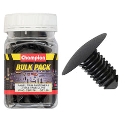 Champion - Xmas Tree Clips :black Length:19mm Stem Dia: 10mm Head:24mm | CBP176