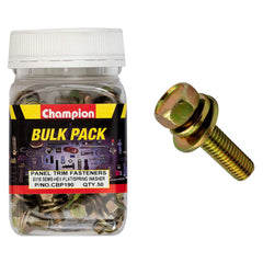 Champion - HEX SET SCREWS SEMS HEX IND FLAT/SPRING WASHERS M8 x 16mm | CBP190