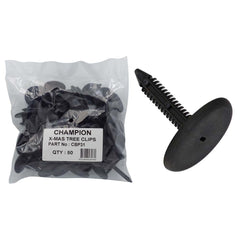 Champion - Xmas Tree Clips :black Length:39.5mm Stem Dia: 7.5mm Head:34.2mm | CBP31