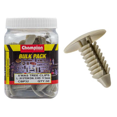 Champion - Xmas Tree Clips :grey Length:20mm Stem Dia: 8mm Head:17.5mm | CBP32