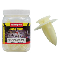 Champion - Door Panel Clips :clear Hole:8mm Head:17mm | CBP42