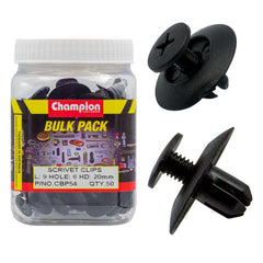 Champion - Scrivets :black Length:9mm Hole:6mm Head:20mm | CBP54
