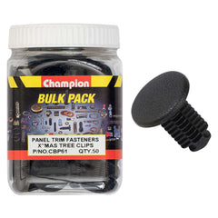 Champion - Xmas Tree Clips :black Length:16.7mm Stem Dia: 7.3mm Head:20mm | CBP61