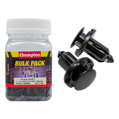 Champion - Push Rivets :black Length:12mm Hole:9mm Head:18mm | CBP68