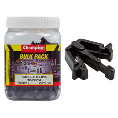 Champion - Grille Clips :black Length:23mm Wdth: 13mm | CBP71