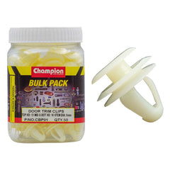 Champion - Door Trim Clips :clear Top Head 13mm. Mid & Bott 16mm Stem Dia:9mm | CBP91