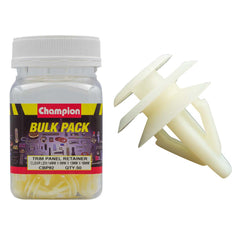 Champion - Trim Panel Retainers :clear Length:14mm Hole:9mm Top Head:13mm Bott Head: 18mm | CBP92