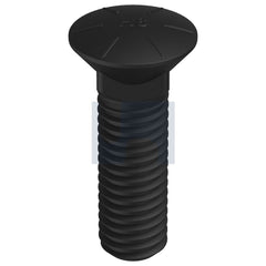 Hobsons - 1/2" x 1-3/4" - Plow Bolt Sq Neck - Plain - Grade 8 - UNC - Qty 75 | CBPG8PC0500175