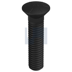 Hobsons - 1/2" x 2-1/4" - Plow Bolt Sq Neck - Plain - Grade 8 - UNC - Qty 50 | CBPG8PC0500225