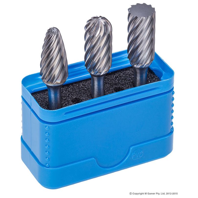 Morrisflex - 3/8" Head Stainless Steel Carbide Burr 3 Piece Set | CBSET3INOX