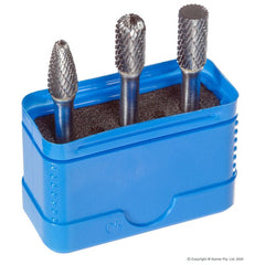Morrisflex - 3/8" Head Carbide Burr 3 Piece Set | CBSET3