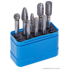Morrisflex - 1/4" & 3/8" Head  Carbide Burr 8 Piece Set | CBSET8