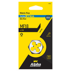 Alpha - Carded Carbon Die Nut Sp-18.0x1.50 | CDNMFC180