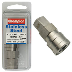 Champion - Female Coupling - 1/4" - 304/a2 | CFS20SS