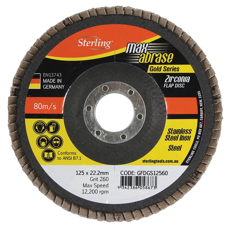 Flap Disc 100mm Z40 Grit Zirconia Xtra Carded (Pk 1)