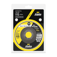 Alpha Felt Polishing Flap Disc 115mm Medium D5-h40 Bulk