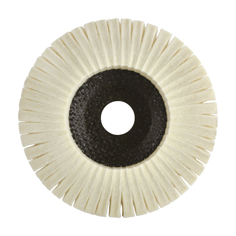 Felt Polishing Flap Disc 125mm Medium D5-H40 Carded (Pk 1)