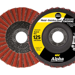 Flap Disc Hybrid 125mm Medium SCM Carded (Pk 1)