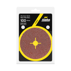 Resin Fibre Disc 100mm A60 Grit AlOx Carded (Pk 5)