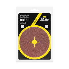 Resin Fibre Disc 100mm A80 Grit AlOx Carded (Pk 5)