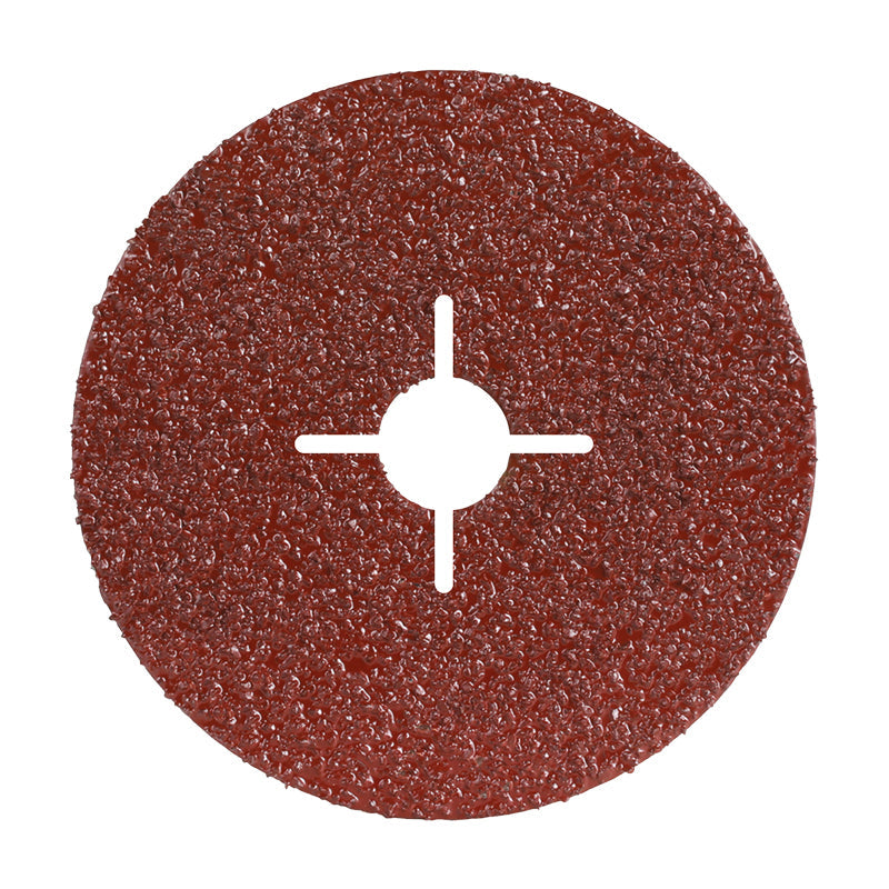 Resin Fibre Disc 125mm A60 Grit AlOx Carded (Pk 5)
