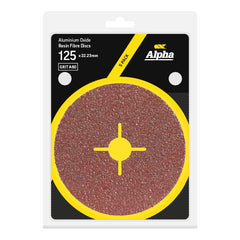 Resin Fibre Disc 125mm A60 Grit AlOx Carded (Pk 5)