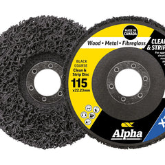 Clean & Strip Disc 115mm Black coarse XTRA Carded