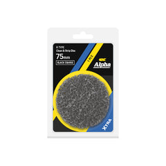 Clean & Strip Disc R Type 75mm Black coarse XTRA Carded (Pk 1)