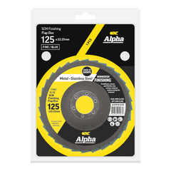 Flap Disc Surface Finishing 125mm Fine / Blue SCM Carded (Pk 1)