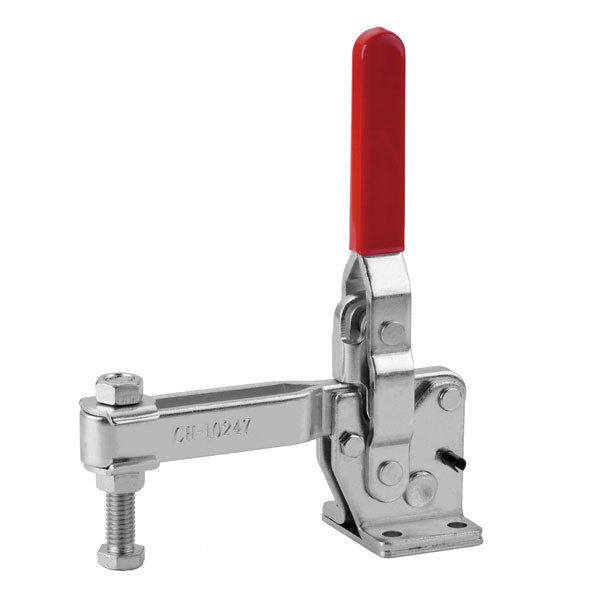 ITM - TOGGLE CLAMP, VERTICAL, FLANGED BASE, STRAIGHT HANDLE, 450KG CAP, 125MM REACH | CH-10247