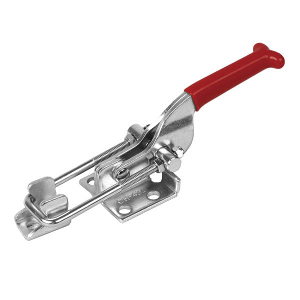 ITM - TOGGLE CLAMP, STAINLESS STEEL, LATCH, FLANGED BASE, 318KG CAP, 87MM REACH | CH-431-SS