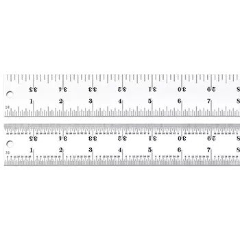 Starrett - Steel Rule Heavy Spring-Tempered 96in 4R Grad w/ Hook | CH404R-96