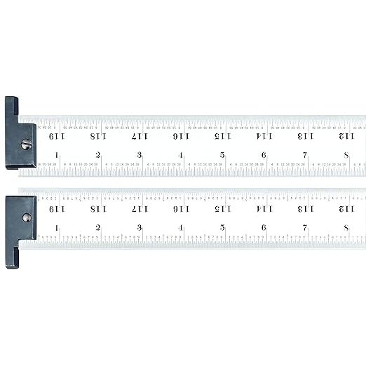 Starrett - Steel Rule Heavy Spring-Tempered 120in 16R Grad w/Hook | CH416R-120