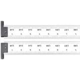Starrett - Steel Rule Heavy Spring-Tempered 144in 16R Grad w/Hook | CH416R-144