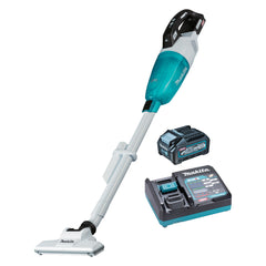 Makita Tools - 40V Max Brushless Stick Vacuum Kit - Includes 1 x 4.0Ah Battery & Single Port Rapid Charger | CL001GM101