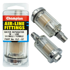 Champion - In - Line Water Separator - 1/4" - Male/female | CLF-07