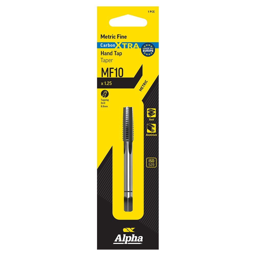 Alpha - Carded Carbon Tap MF Taper-10 x 1.25