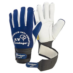 Frontier -  Glove Contego Anti Vibration Blue/ White c/w Grip Tab | 9322297049045