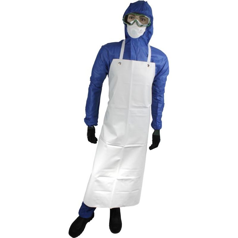 Maxisafe - White Pvc Apron 980 X 1200Mm | CPA630