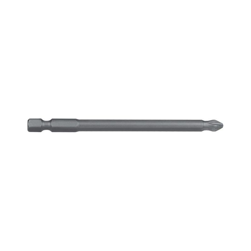 PH2 x 100mm Phillips Ribbed Power Bit Carded