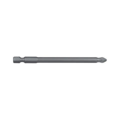 PH2 x 100mm Phillips Ribbed Power Bit Carded