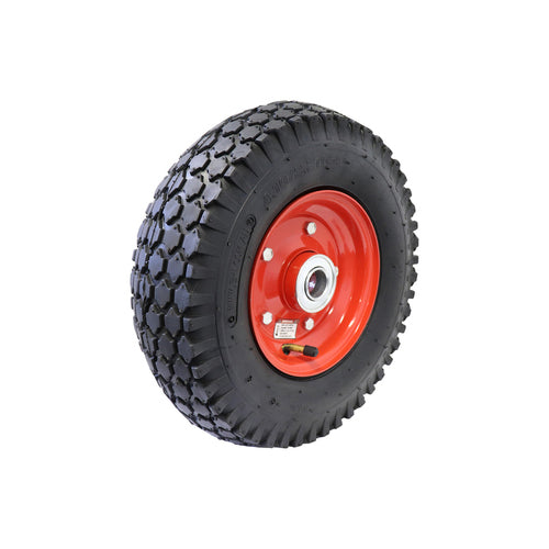 EHI - 3.50-6 Red Steel Pneumatic 3/4 Bearing | CPW3.50-6PS3/4C