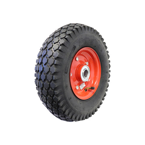 EHI - 3.50-6 Red Steel Pneumatic 5/8 Bearing | CPW3.50-6PS5/8C