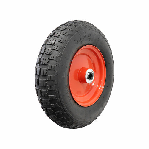 EHI - 4.00-8 Red Steel Pneumatic 3/4 Bearing | CPW4.00-8PS3/4C