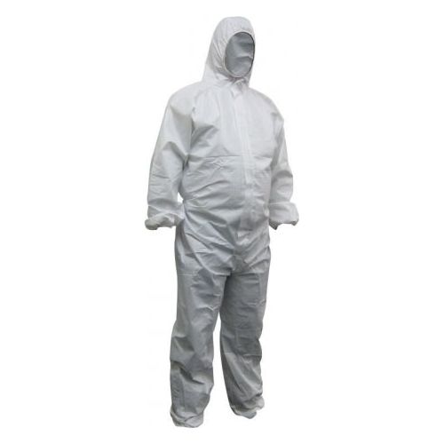 Maxisafe White Polypropylene Disposable Coveralls | CPW615 Small