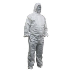 Maxisafe White Polypropylene Disposable Coveralls | CPW615 Small