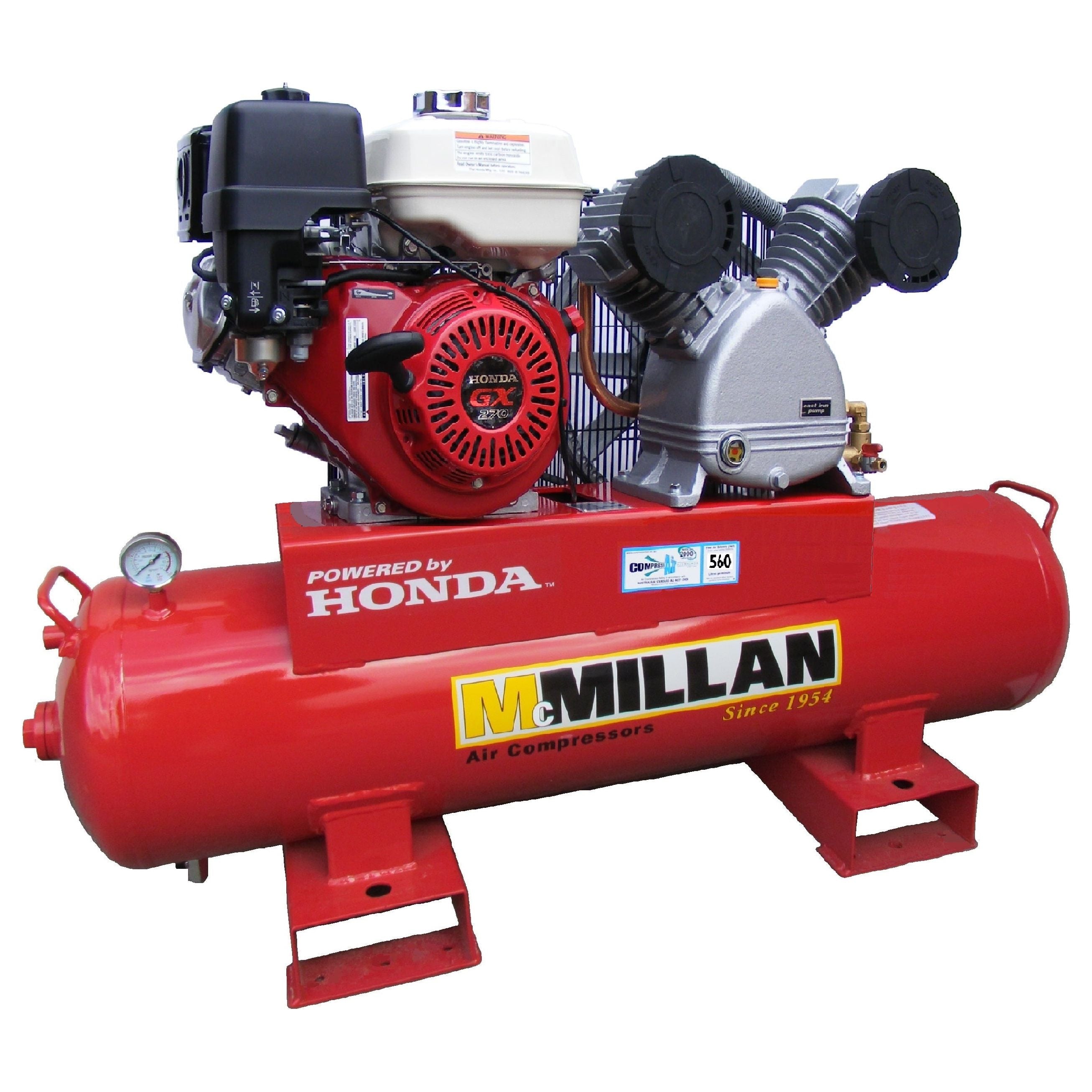 MCMillan - CP Series Cast Iron pump Honda 9.0Hp, petrol GX270 | CP 55