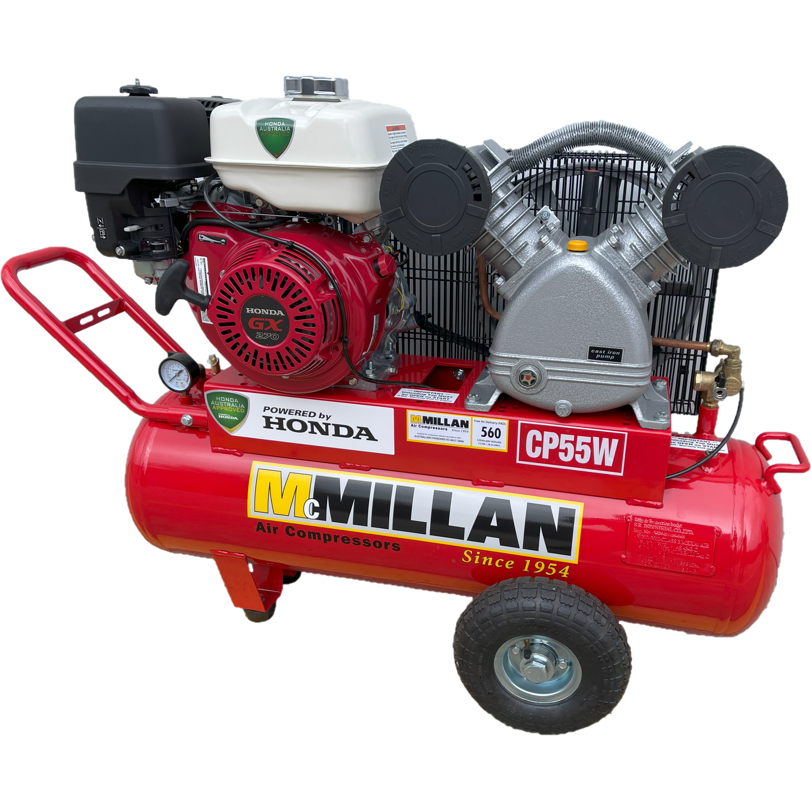 MCMillan - CP Series Cast Iron pump Honda 9.0Hp, petrol GX270 | CP 55W